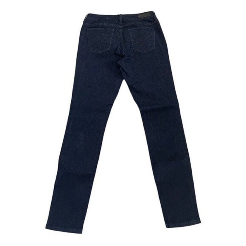 Calvin Klein Womens Dark Blue Curvy Skinny Jeans 8x32 Mid Rise Stretch Denim EXC - Picture 7 of 7